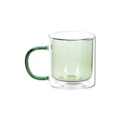 Taza de café de vidrio doble muro 120 ml