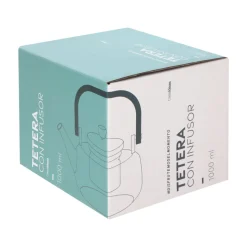 Tetera de vidrio borosilicato 1 Litro