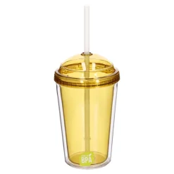 Vaso con tapa y bombilla 480 ml