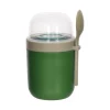 Vaso contenedor con cuchara para la colación