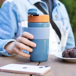 Vaso térmico de acero inoxidable y silicona 450 ml