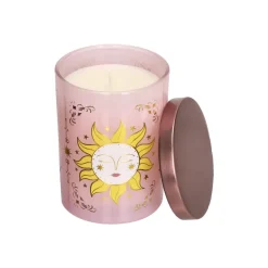 Vela aromática toronja envase vidrio con diseño
