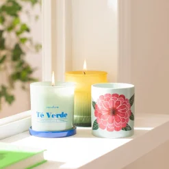 Vela aromática té verde en envase de vidrio