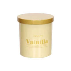 Vela aromática vainilla en envase de vidrio